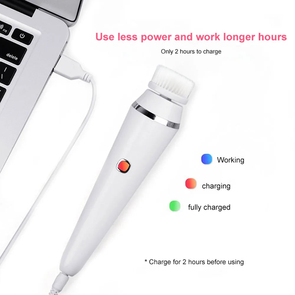 Electric Facial Cleansing Brush for Deeper Daily Cleansing