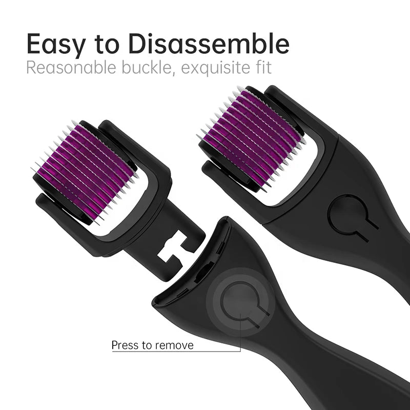 Serum Micro 3-in-1 Derma Roller Kit — 3 Heads for Smoother
