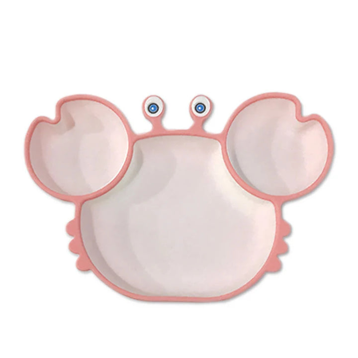 Silicone Baby Plate With Suction Base for Mealtime