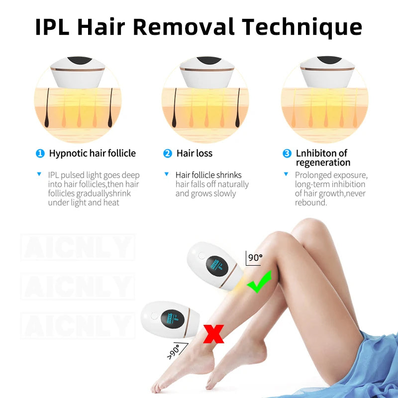 IPL Hair Removal Device for At-Home Smooth, Bare Skin