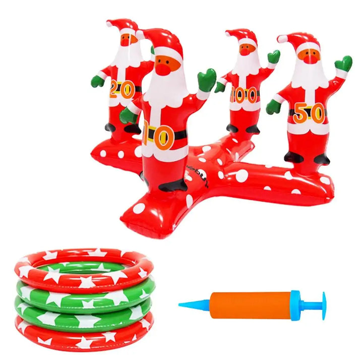 Inflatable Christmas Tree Ring Toss Game Family Holiday Fun