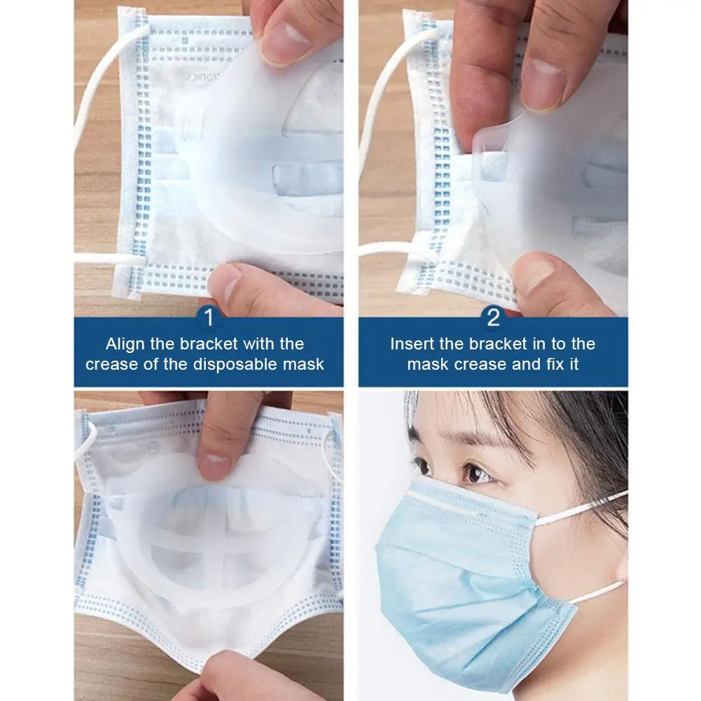 3D Silicone Mask Bracket — Breathe Easier Behind Any Mask