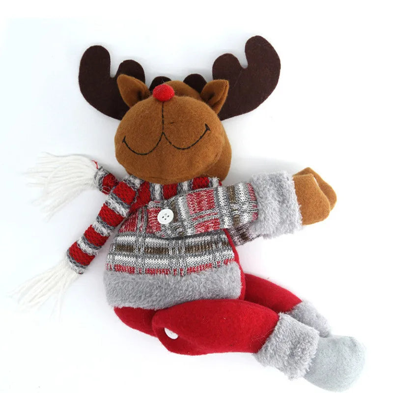 Santa Claus Elk Window Curtain for Christmas Decor