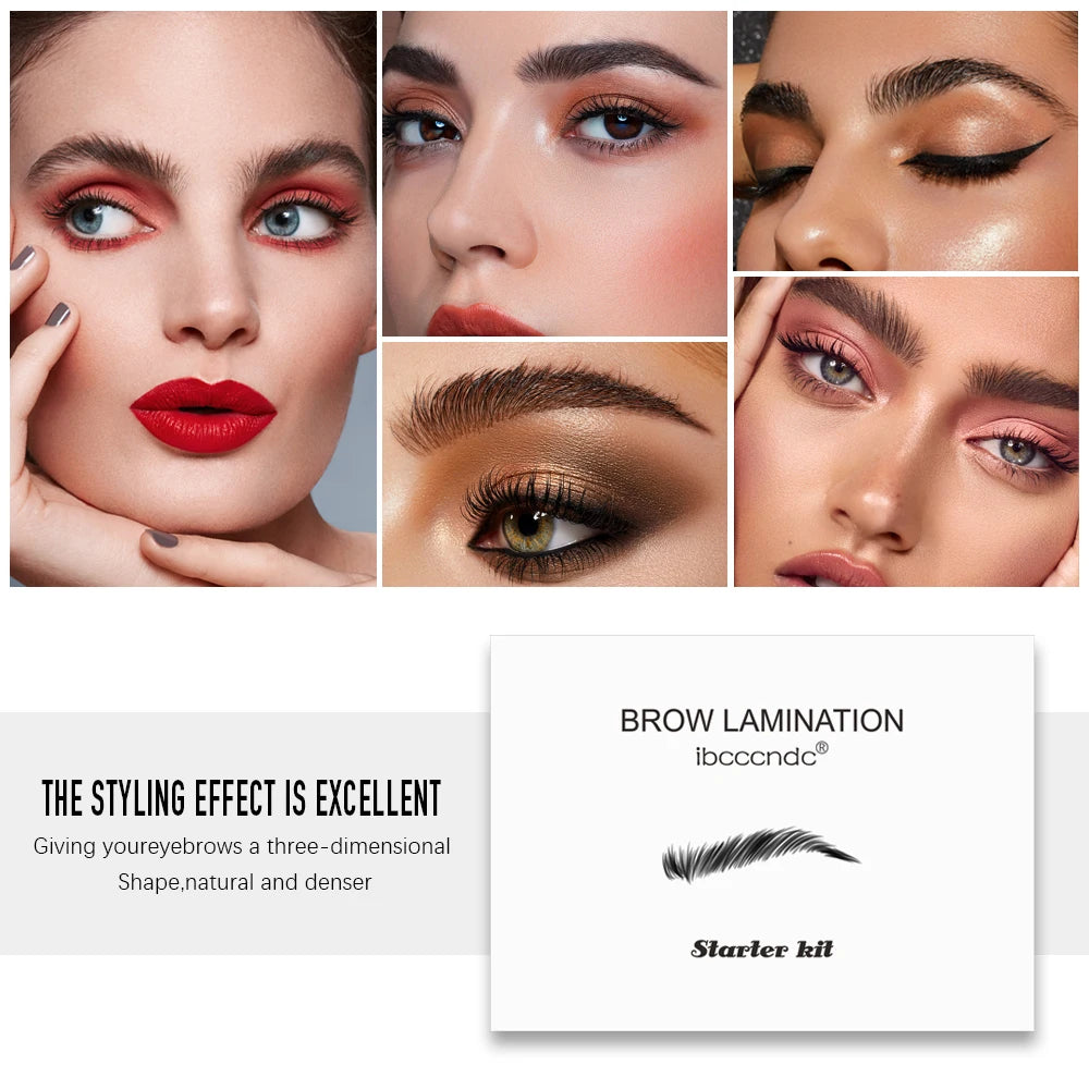 Brow Lamination Kit for Lifted, Fuller-Looking Brows