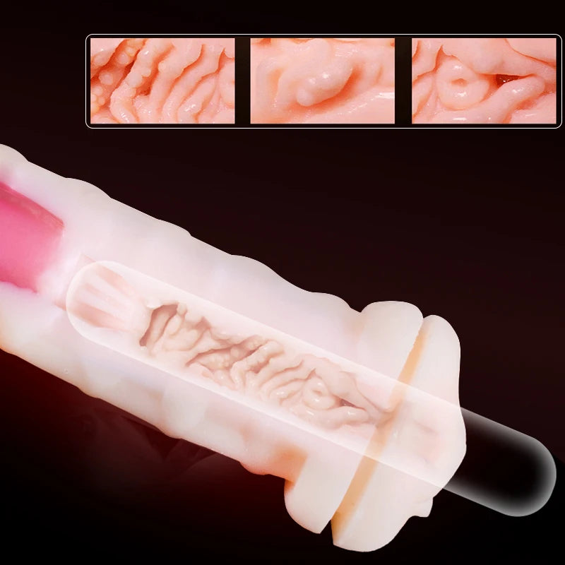 Male Masturbator Vibrator for Private Solo Pleasure Toy