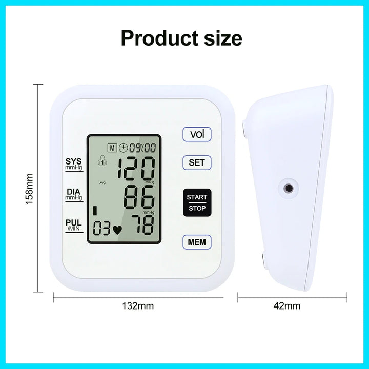 Arm Blood Pressure Monitor – Accurate Heart Rate & BP Tracker
