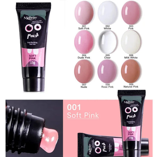 Soak Off Hard Builder Gel — 9 Shades for Strong, Natural