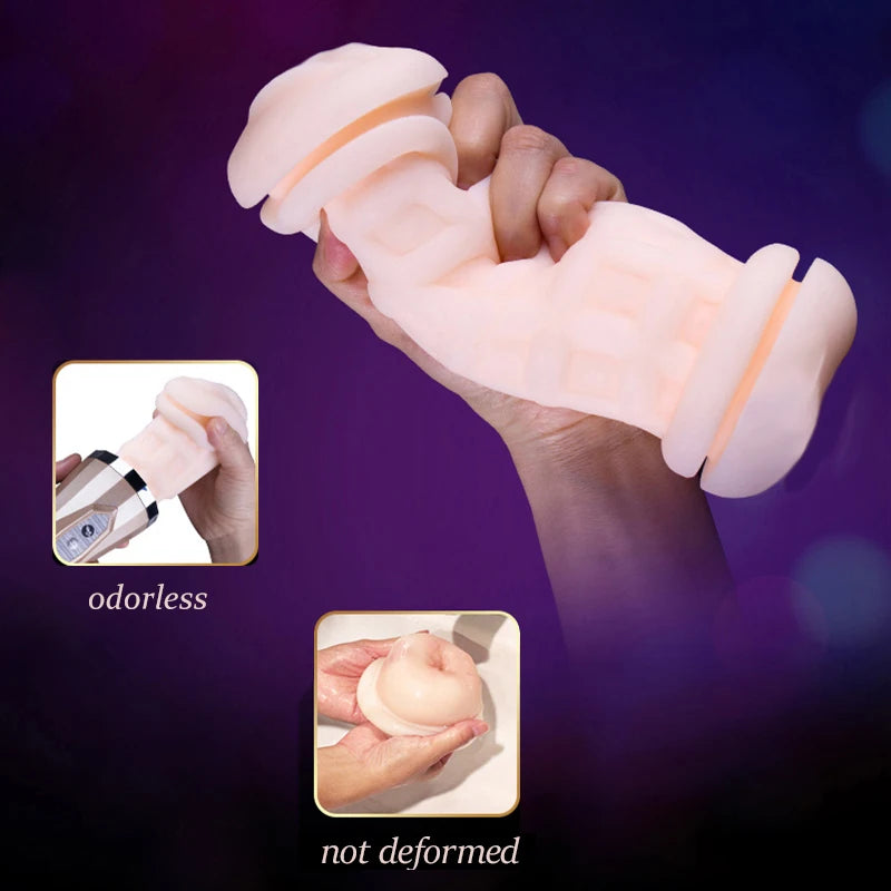 Male Masturbator Vibrator for Private Solo Pleasure Toy