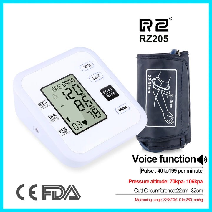 Arm Blood Pressure Monitor – Accurate Heart Rate & BP Tracker