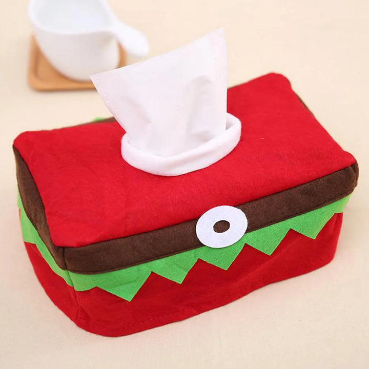 Christmas Tissue Box Cover Bag for Dinner Table Decor