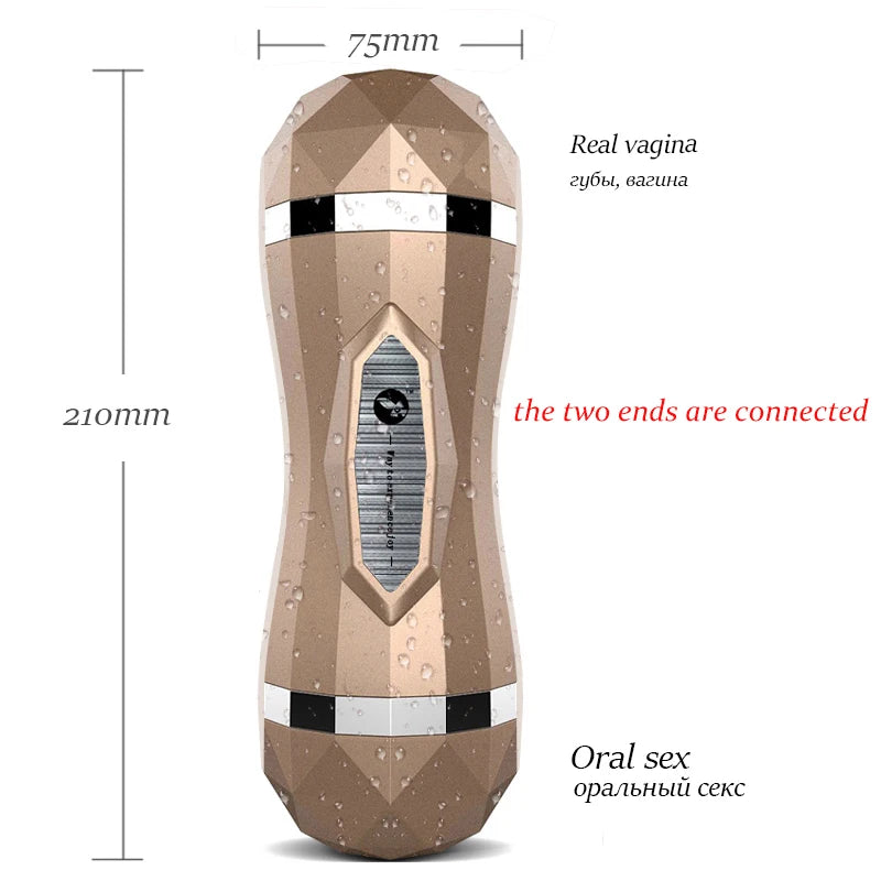 Male Masturbator Vibrator for Private Solo Pleasure Toy