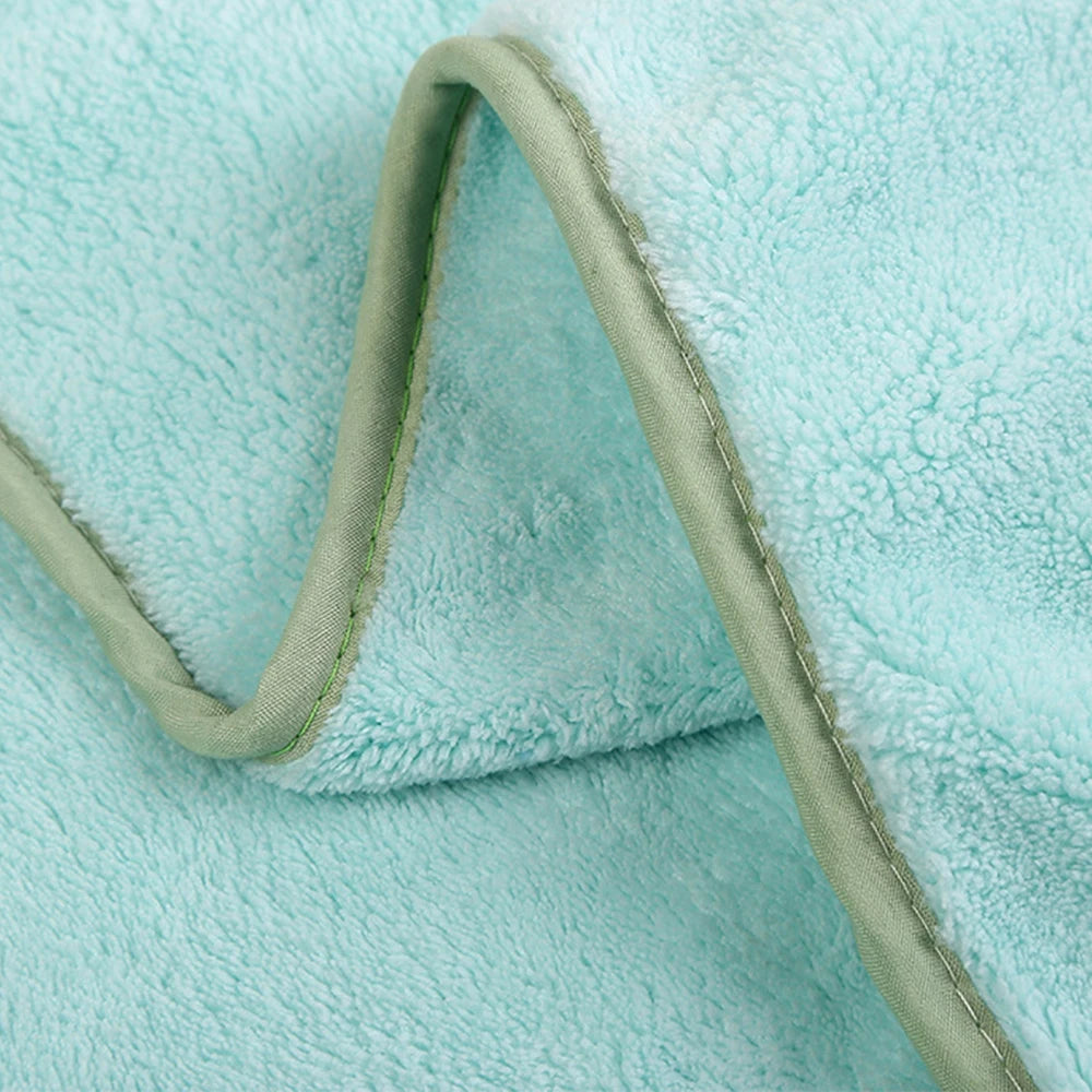 Baby Hooded Bath Towel – Soft 90cm Fleece Poncho