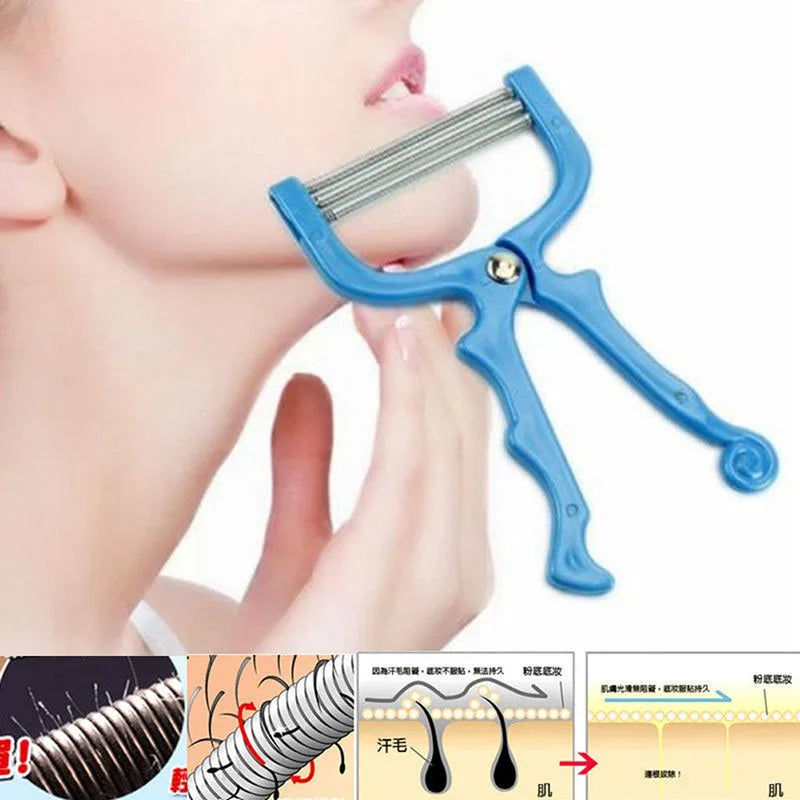 Facial Threading Spring Epilator — Painless, Root Hair