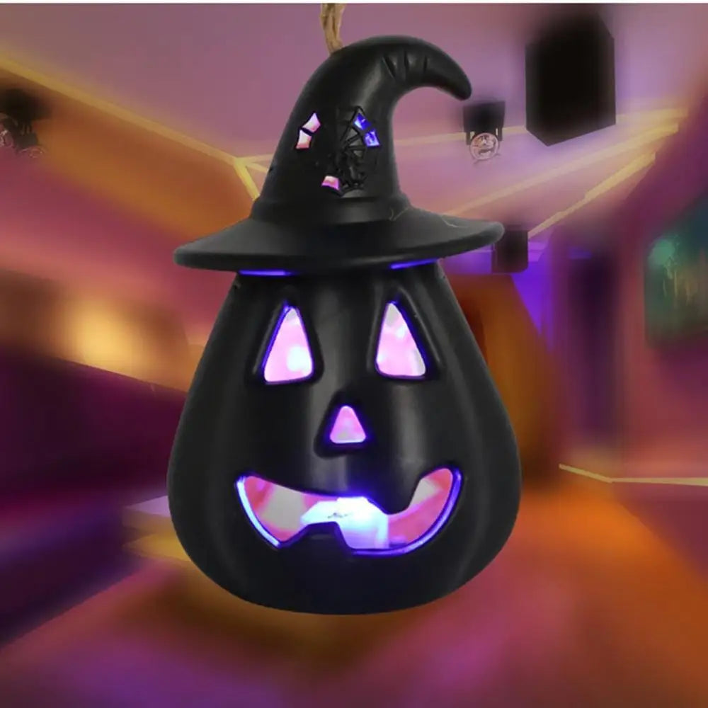 LED Skull Pumpkin Lantern for Halloween Porch Decor