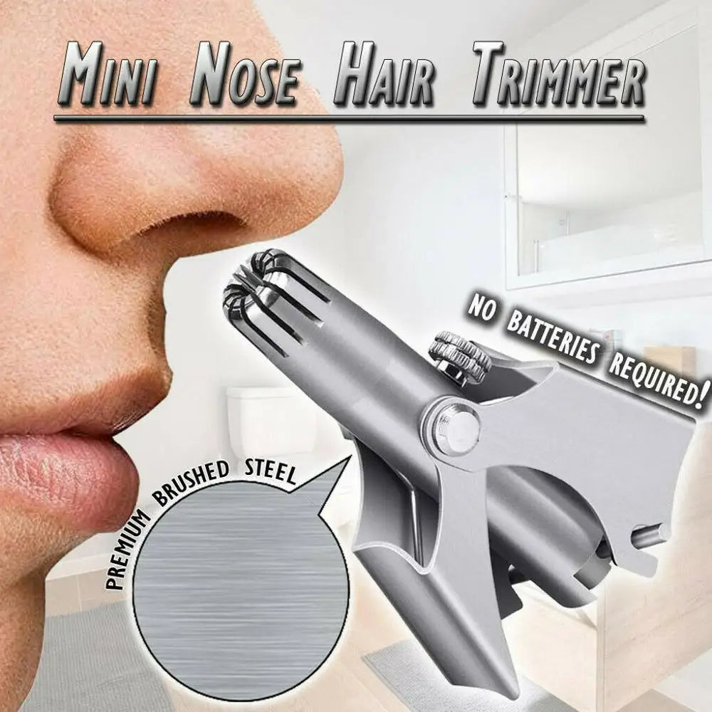 Stainless Steel Nose Ear Trimmer — Painless Manual Grooming