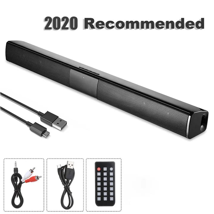 20W TV Sound Bar — Wireless Bluetooth Home Theater Sound