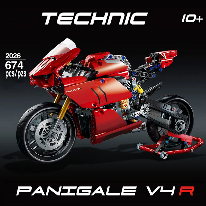 Ducati Panigale V4 R Building Blocks Motorcycle Model