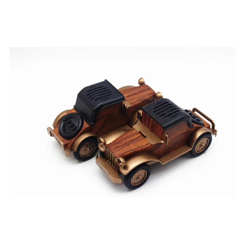 Retro Classic Car Bluetooth Speaker — Vintage Wood Grain