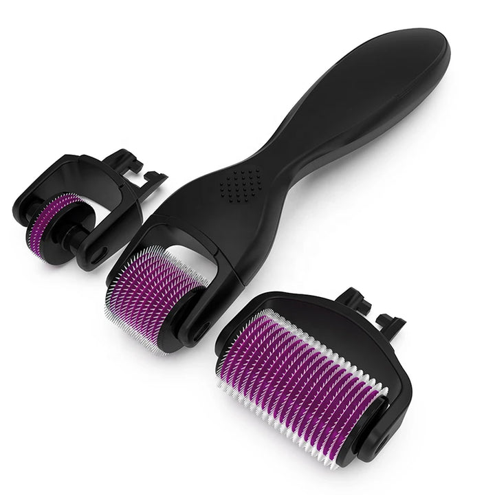 Serum Micro 3-in-1 Derma Roller Kit — 3 Heads for Smoother