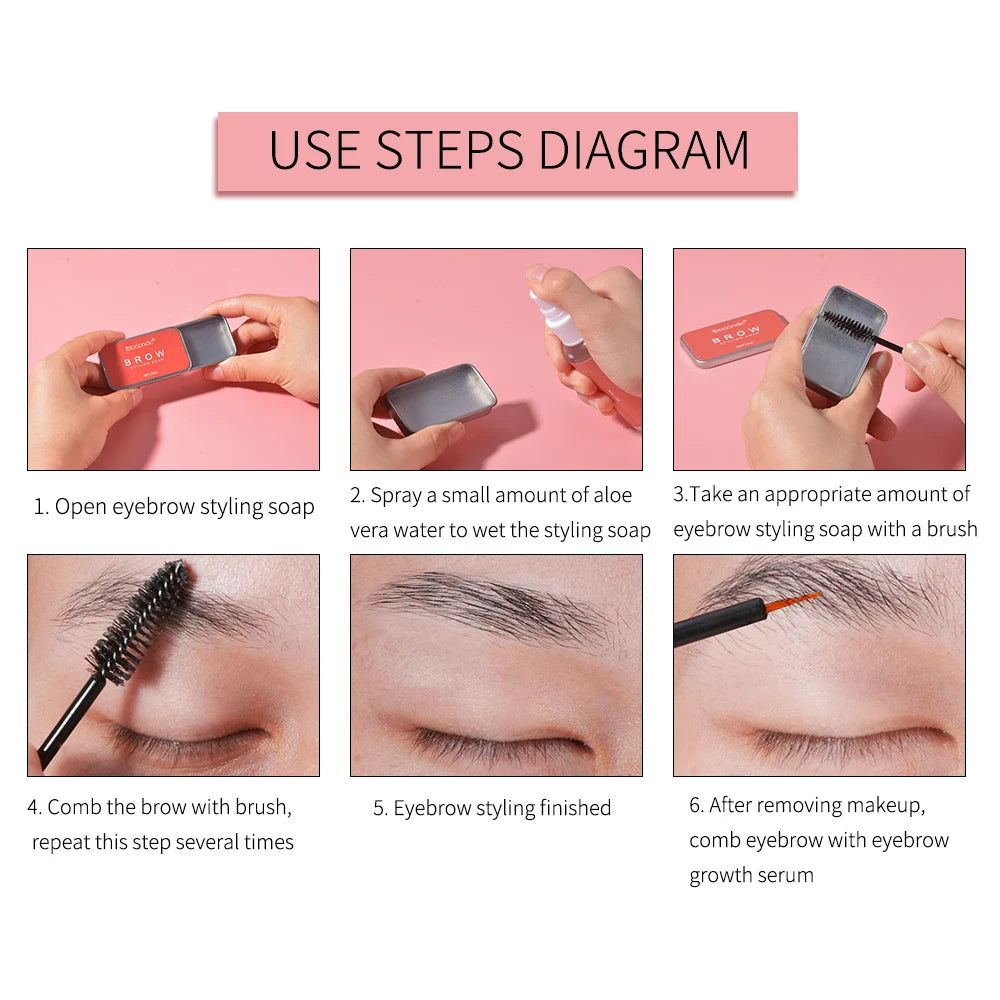 Brow Lamination Soap Kit for Lifted, Shaped Eyebrows