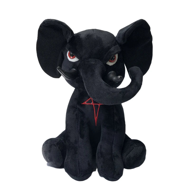 Gothic Plush Rabbit, 35cm Soft Statement Toy