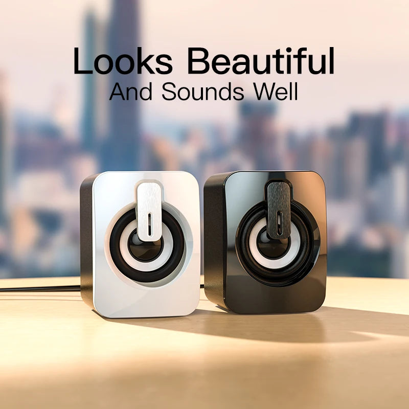 Mini USB Wired Speaker — 3D Stereo Sound for Laptop & PC