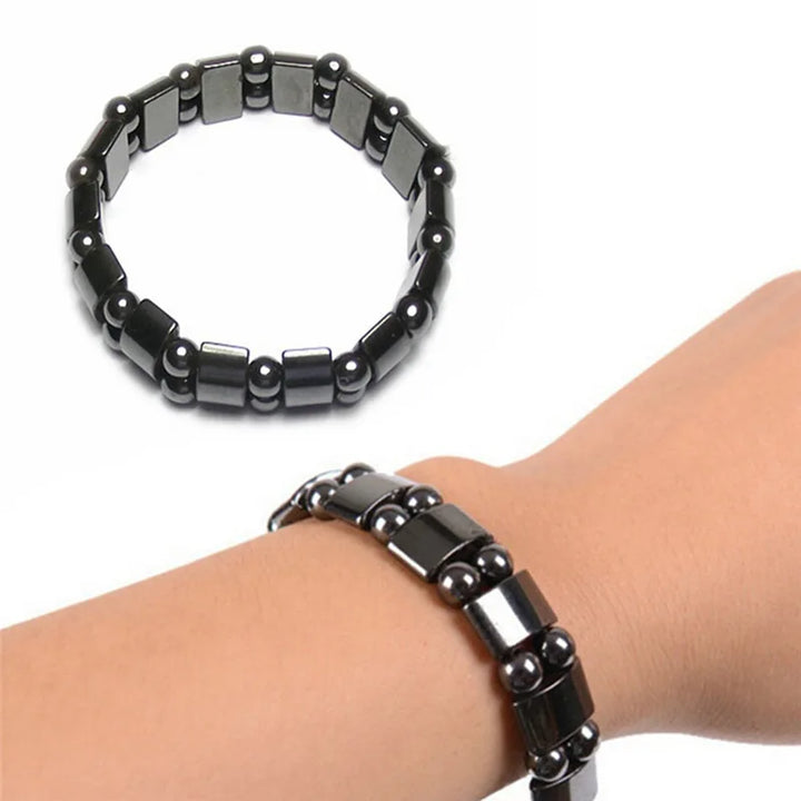 Magnetic Black Stone Bracelet — Natural Slimming & Energy