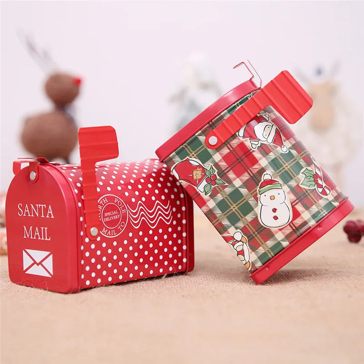 Christmas Candy Gift Box | Reusable Tin Storage Box