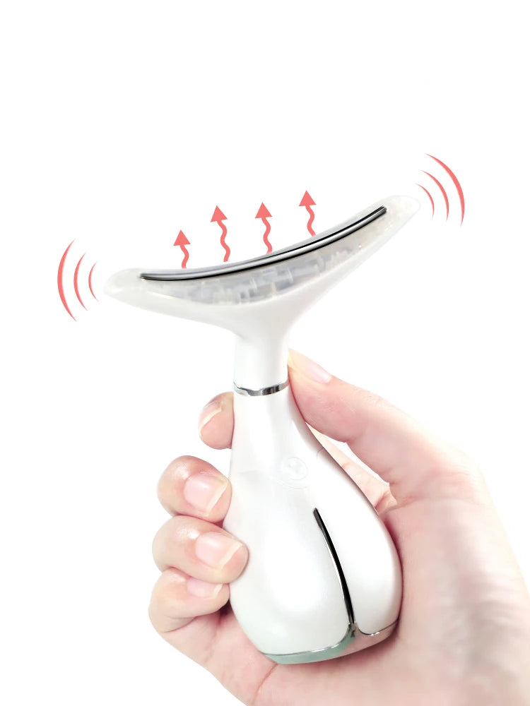 LED Light Therapy Neck & Face Lifting Device — Visible