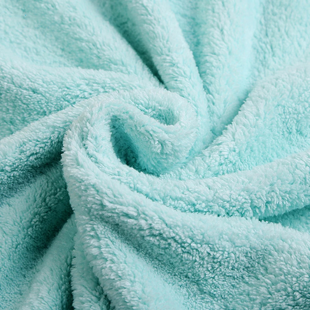 Baby Hooded Bath Towel – Soft 90cm Fleece Poncho