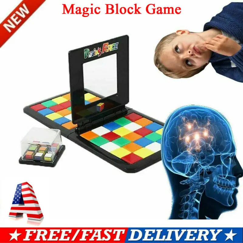 Magic Cube Race Board Game for Parent-Child Family Play