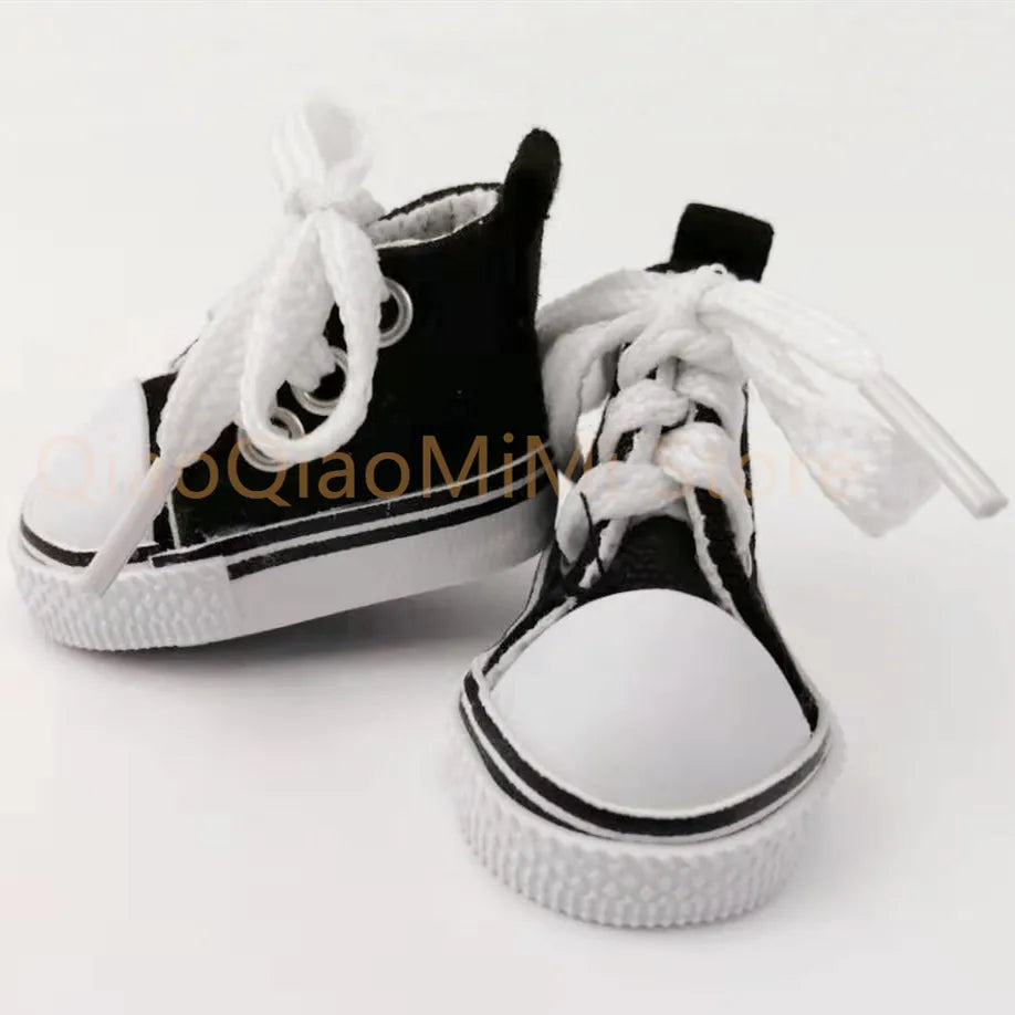 1/6 BJD Doll Shoes – 5cm Candy-Color Canvas High Tops