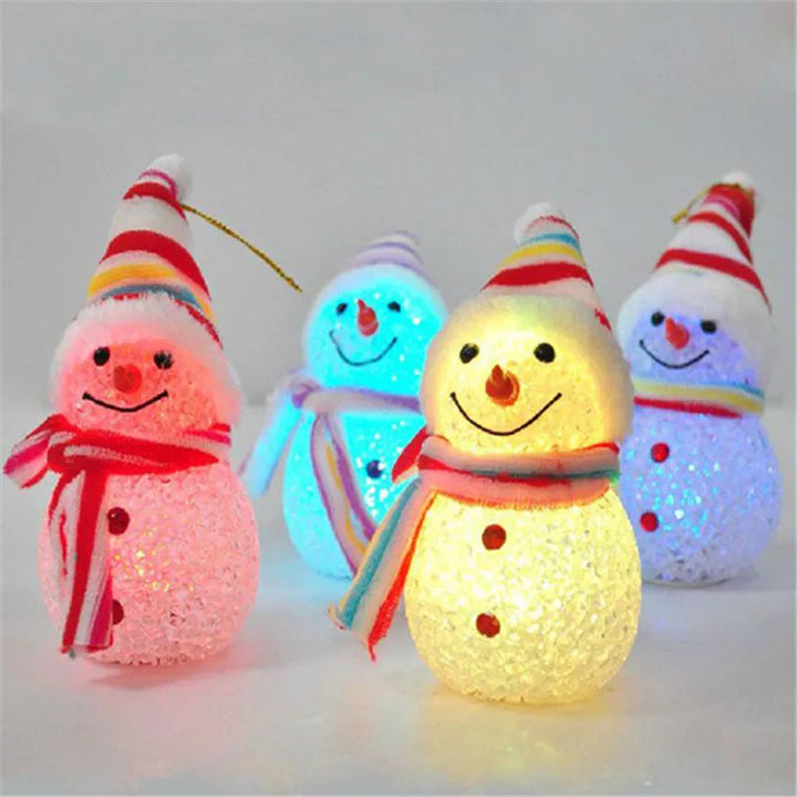 Glowing Snowman Christmas Decoration With Warm LEDs
