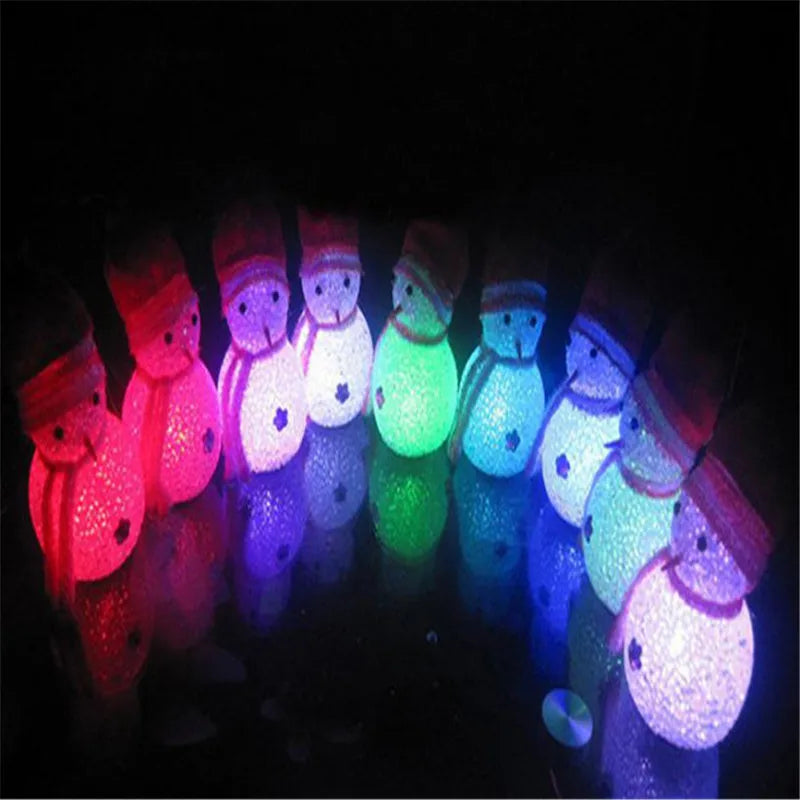 Glowing Snowman Christmas Decoration With Warm LEDs