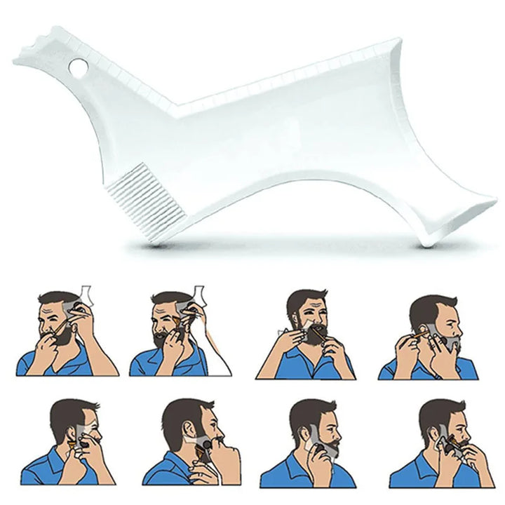 Beard Shaping Template Comb — Sharp Lines Every Time