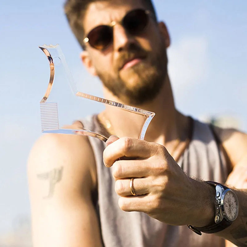Beard Shaping Template Comb — Sharp Lines Every Time