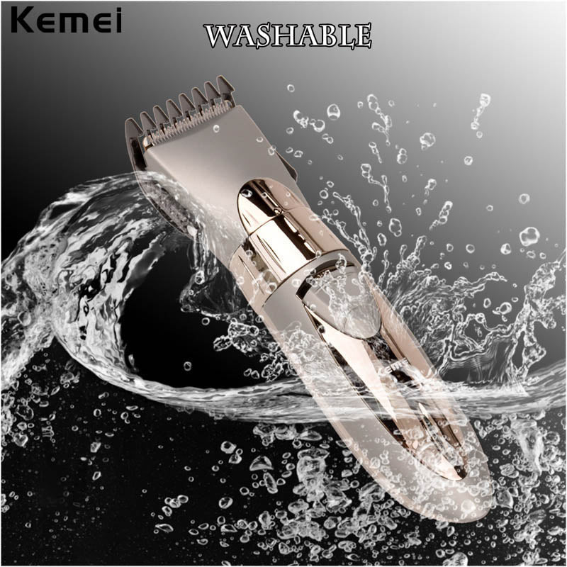 Rechargeable Waterproof Hair Trimmer for Easy Grooming
