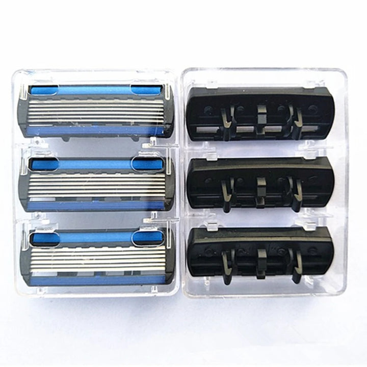 7-Piece Men's Shaving Set — Razor + 6 Blades for Smooth Shave