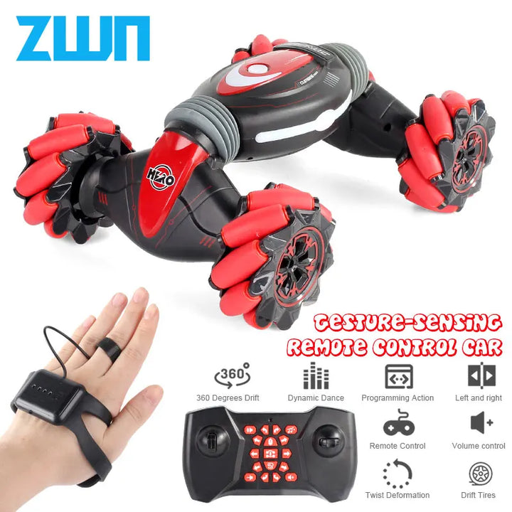 Stunt RC Car Toy With Gesture Control, Light & Music