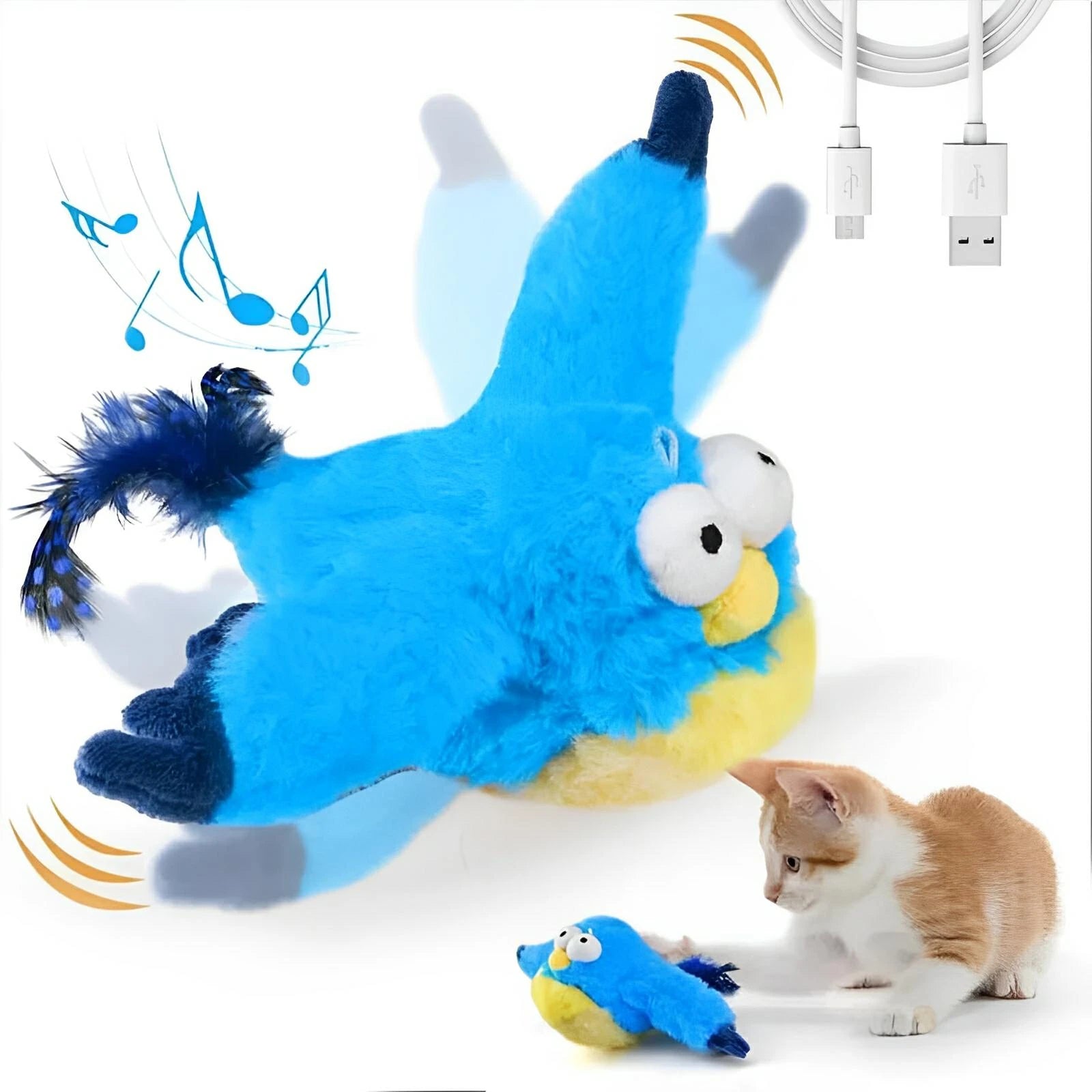 Flapping Cat Bird - wanelo - store - roman