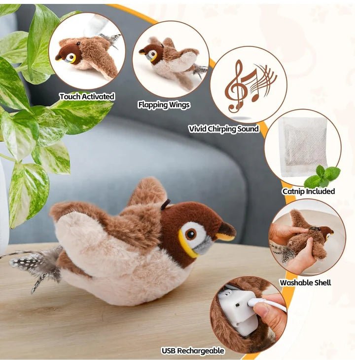 Flapping Cat Bird - wanelo - store - roman
