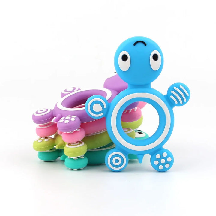 Silicone Turtle Teether Necklace for Teething Babies