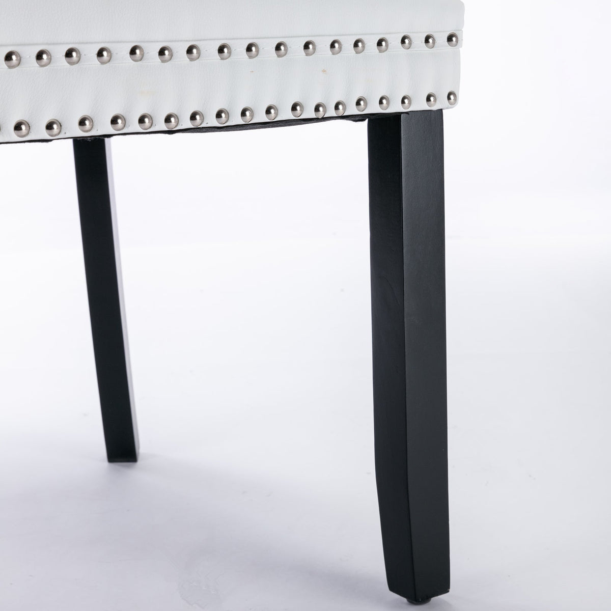 Tufted Modern Dining Chairs Set of 2 with Velvet Accents