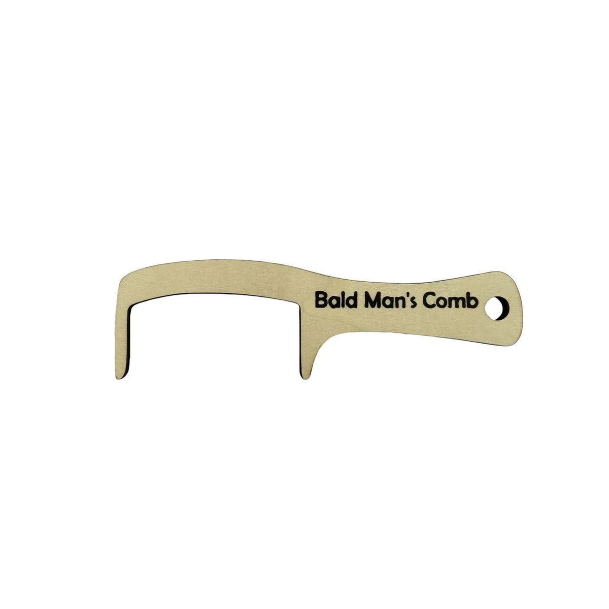 Bald Man's Brush & Comb Funny Wooden Grooming Gift