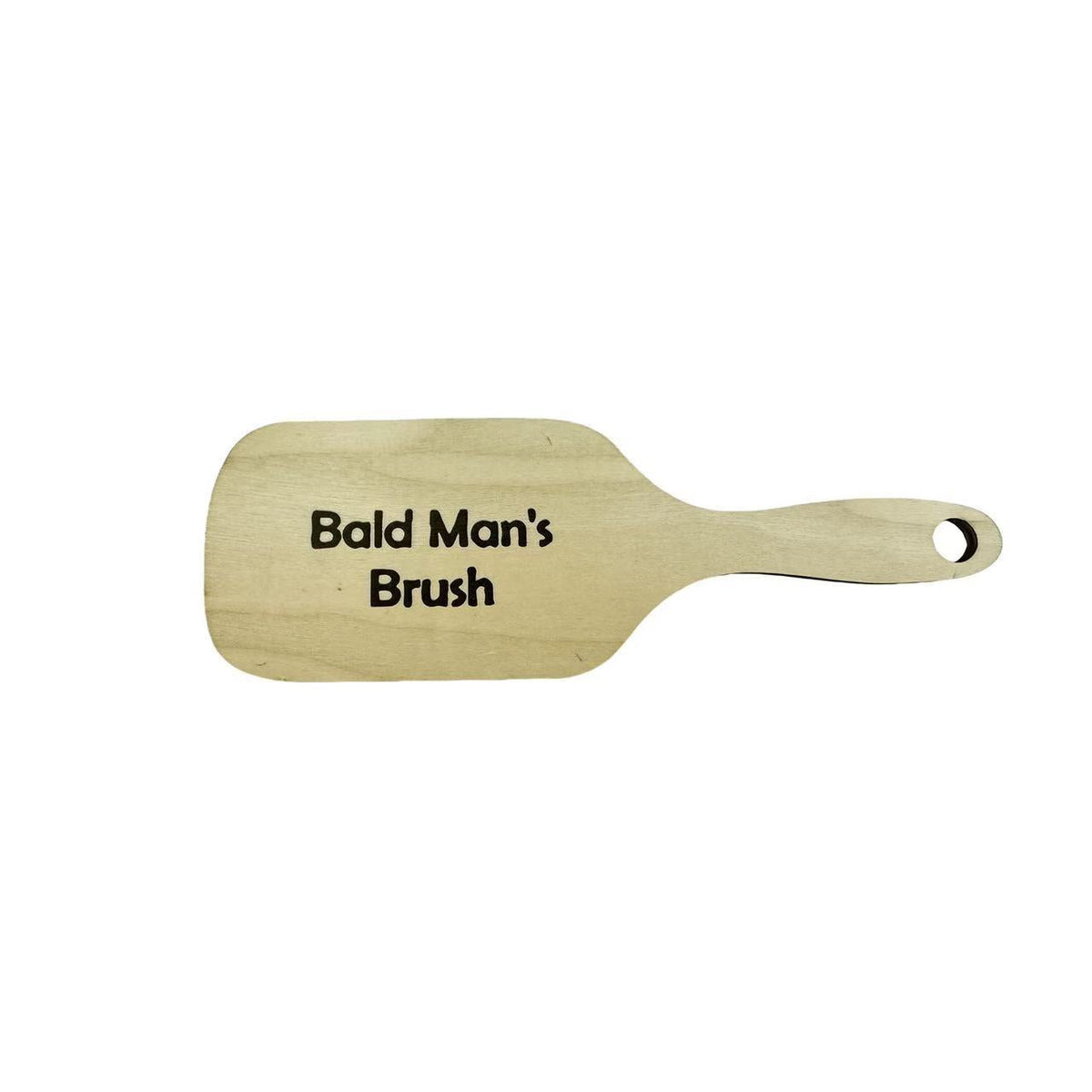 Bald Man's Brush & Comb Funny Wooden Grooming Gift