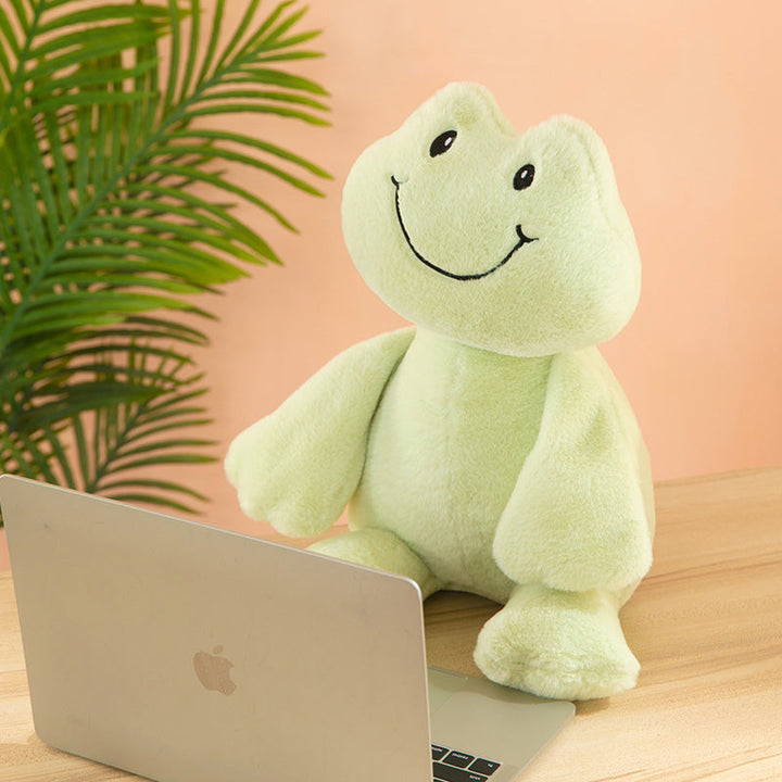 Happy Frog Plush Toy for Cozy Comfort and Cheerful Decor