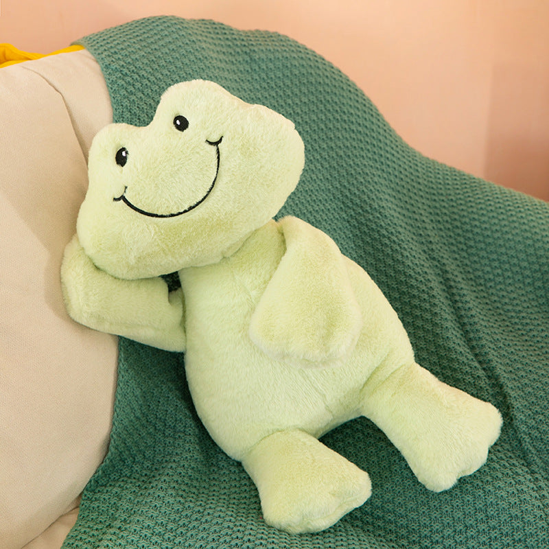 Happy Frog Plush Toy for Cozy Comfort and Cheerful Decor