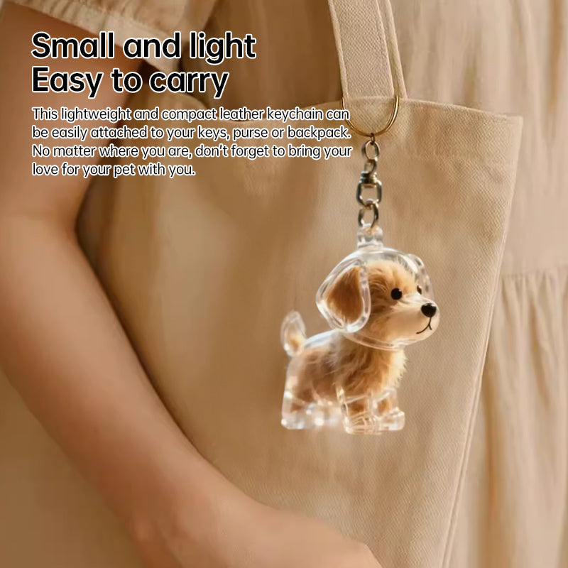 Pet Hair Memorial Keychain Box for Lasting Memories