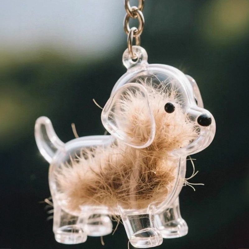 Pet Hair Memorial Keychain Box for Lasting Memories