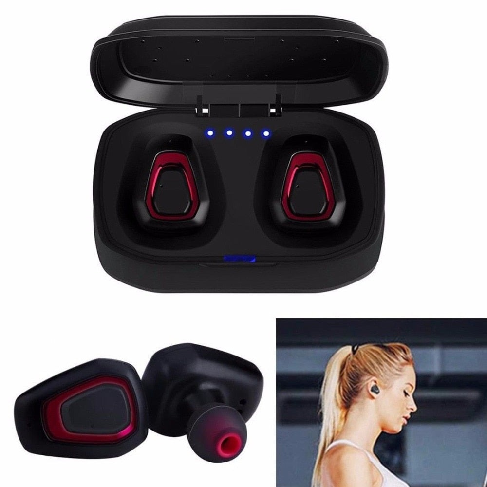 Wireless Sport Earbuds With Charging Case for Workouts